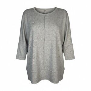 SPANX Dolman 3/4 Sleeve Tunic Sweatshirt Heather Gray Size XS
